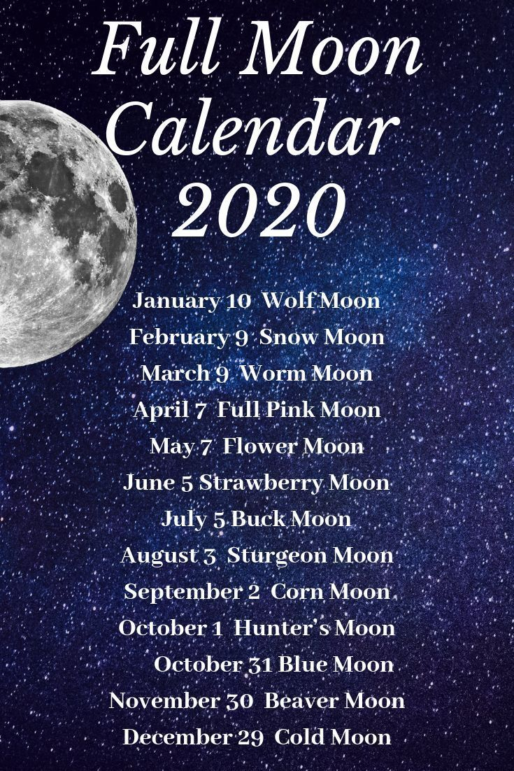Calendar 2020 Full Moon Calendar Printables Free Templates