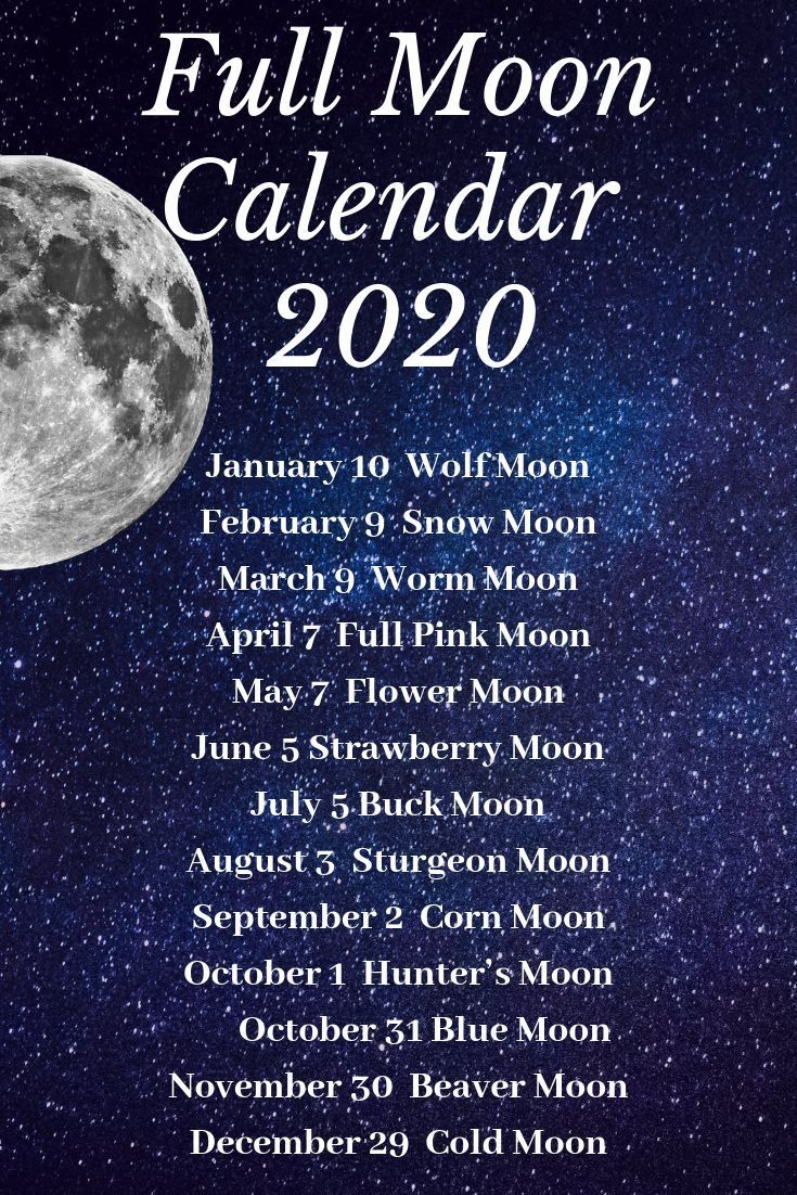 Calendar 2020 Full Moon | Calendar Printables Free Templates