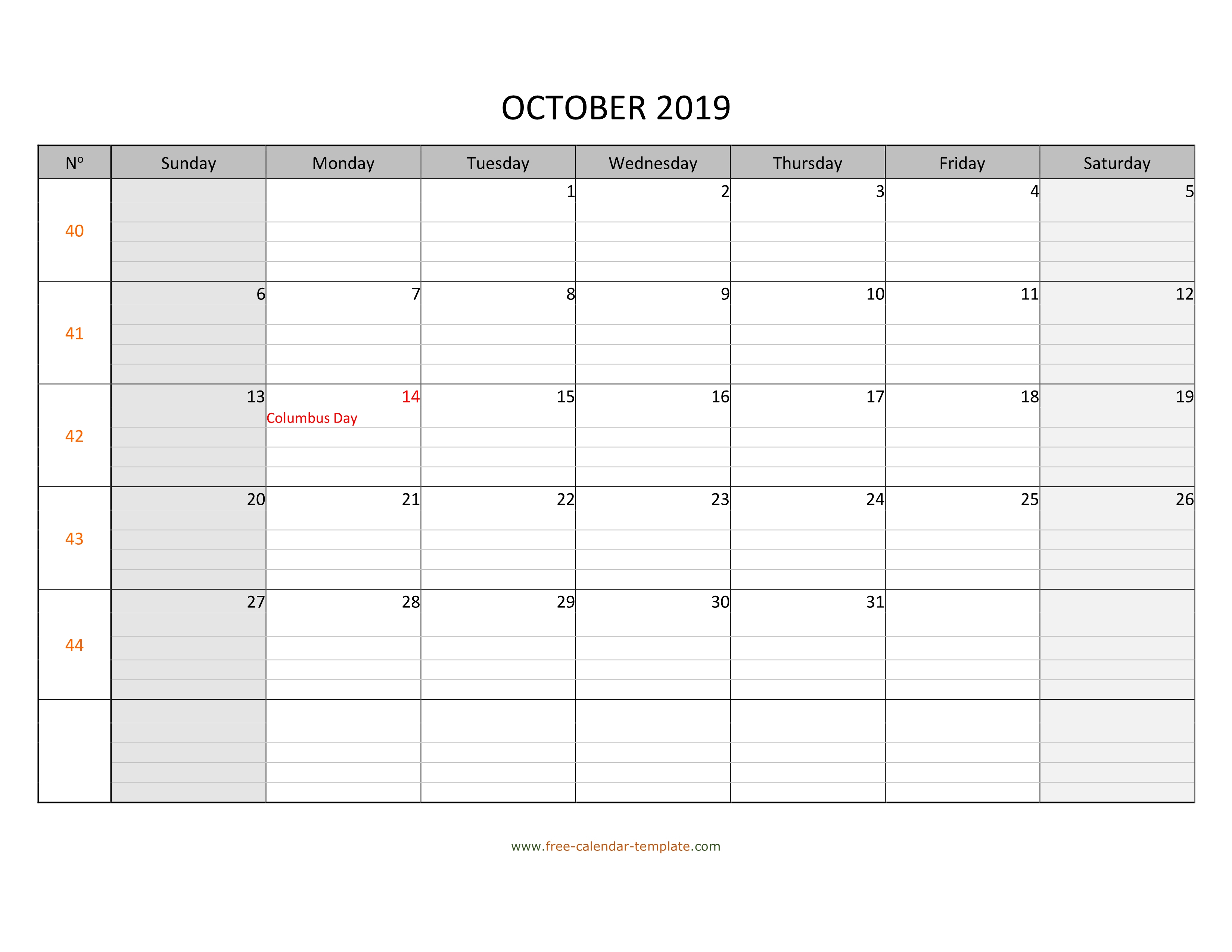 Free Printable Calendar With Lines