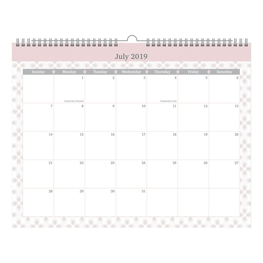 Office Depot Brand Monthly Academic Wall Calendar, 8&quot; X 11