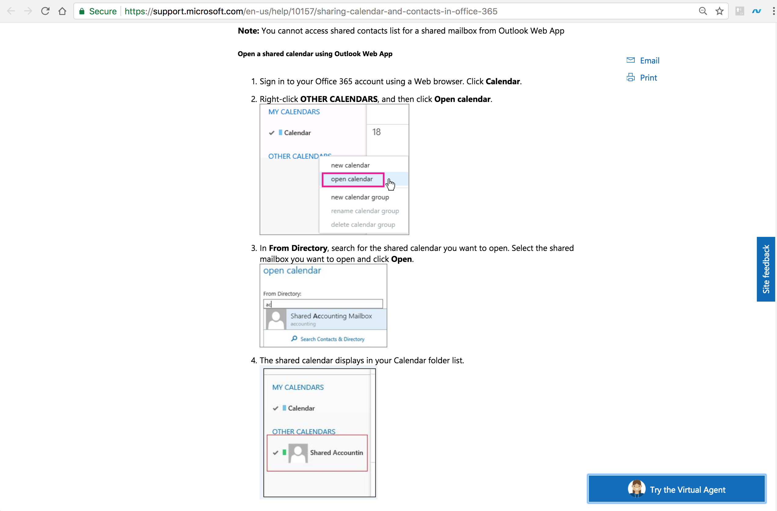 office 365 calendar