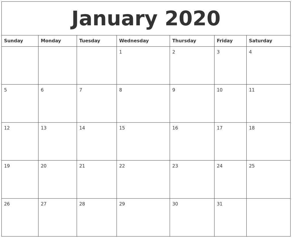 Online Calendar Jan 2020 - Wpa.wpart.co