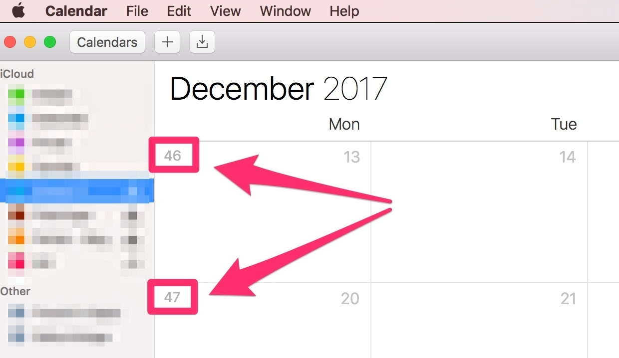 Os X Calendar Week Numbers | Month Calendar Printable