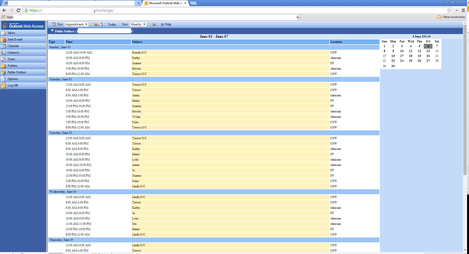 Owa 2010 Calendar Is It Possible To Get The 2003 Week View