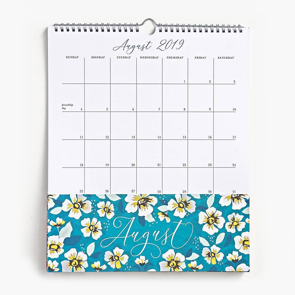 Paper Source Floral 2019/2020 Pocket Calendar In 2019