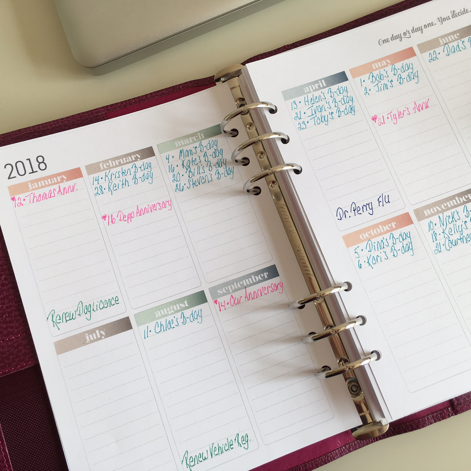 Perpetual Calendar Planning Tips - Paper Bean Press