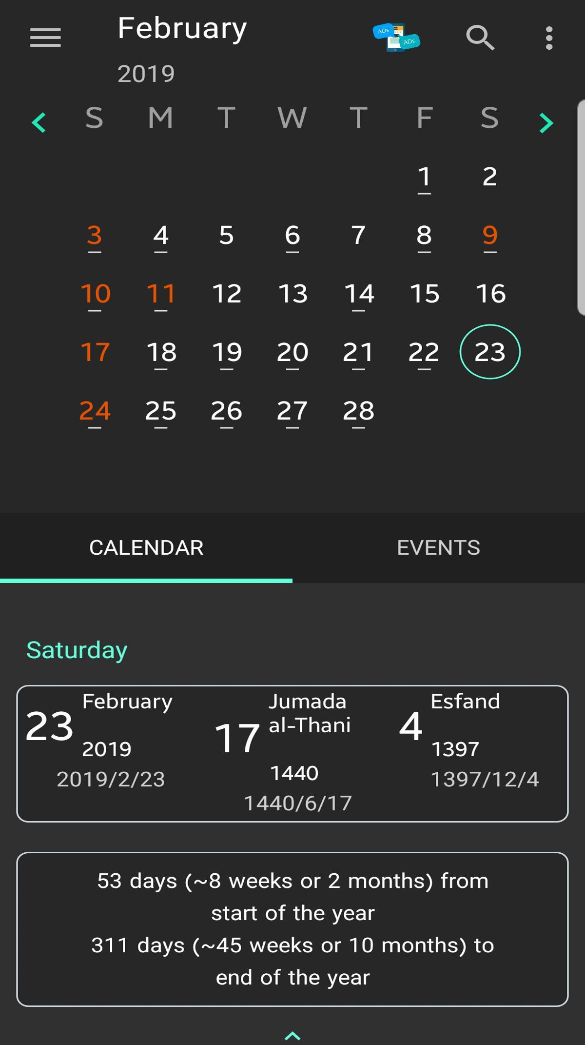 Persian Calendar 98 For Android - Apk Download