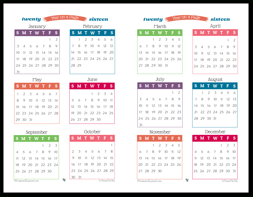 Personal Planner - Free Printables | Monthly Calendar