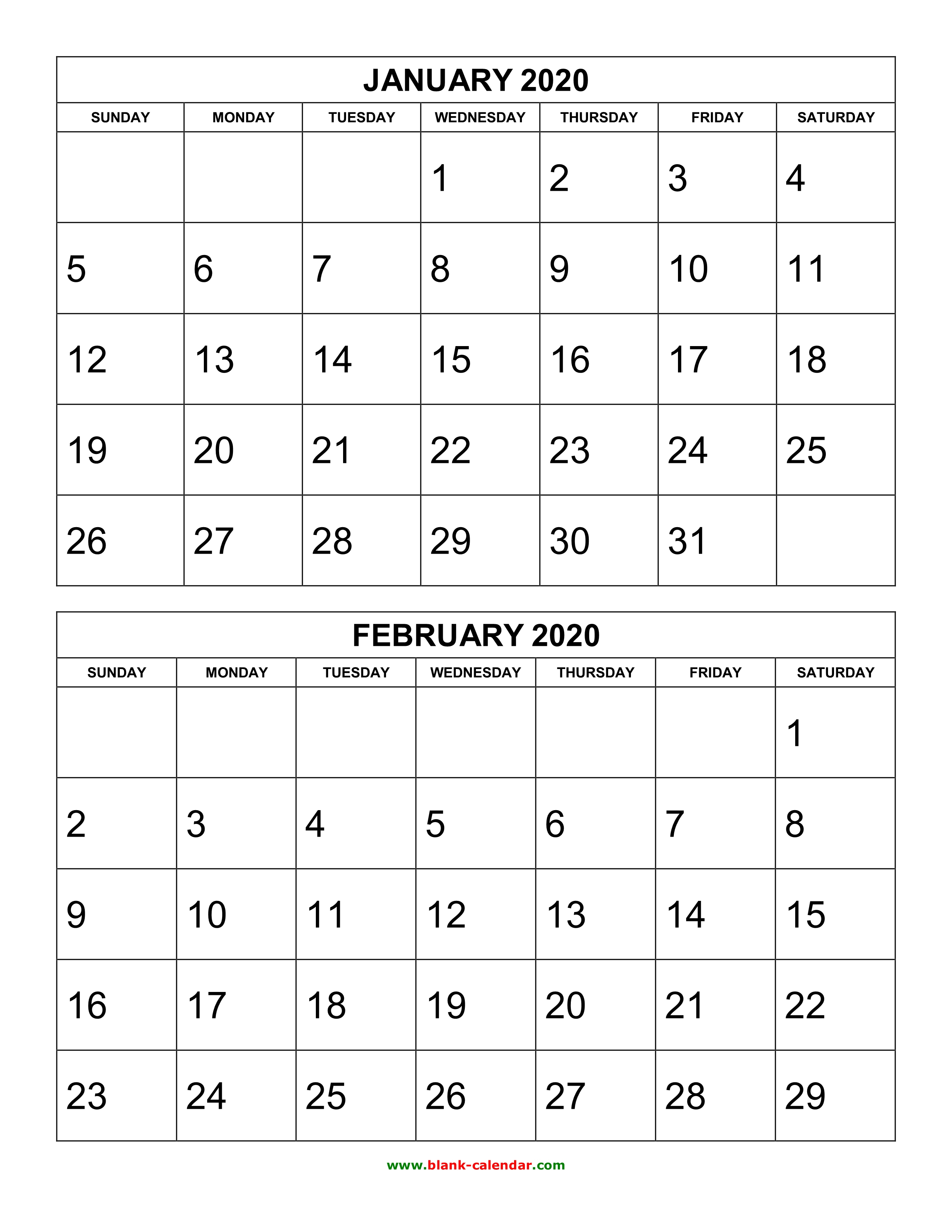 Print Calendar 2020 Month - Wpa.wpart.co