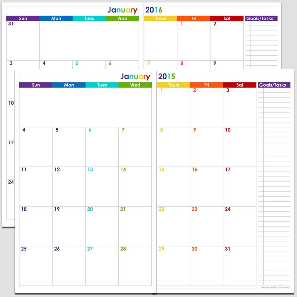 Free Printable Calendars 5 1/2 X 8 1/2