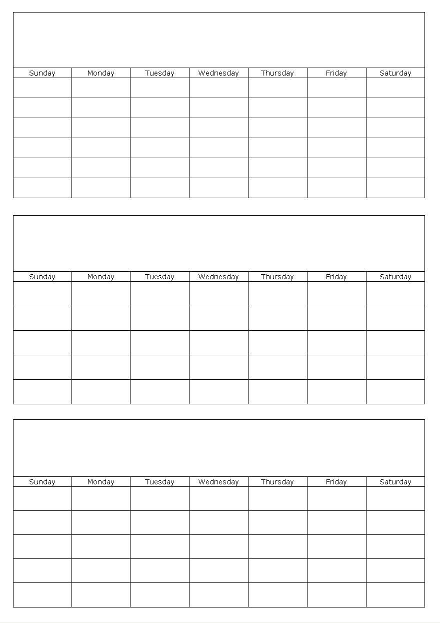 free printable calendar no dates calendar printables