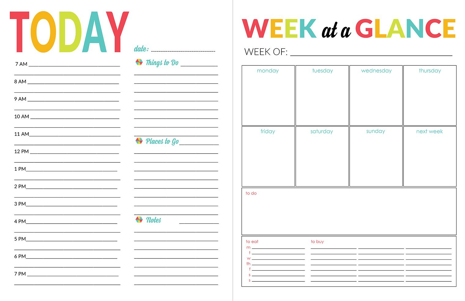 Printable Calendar Daily Planner - Wpa.wpart.co