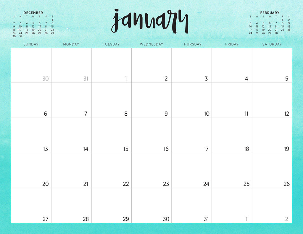 Printable Calendar Download - Wpa.wpart.co