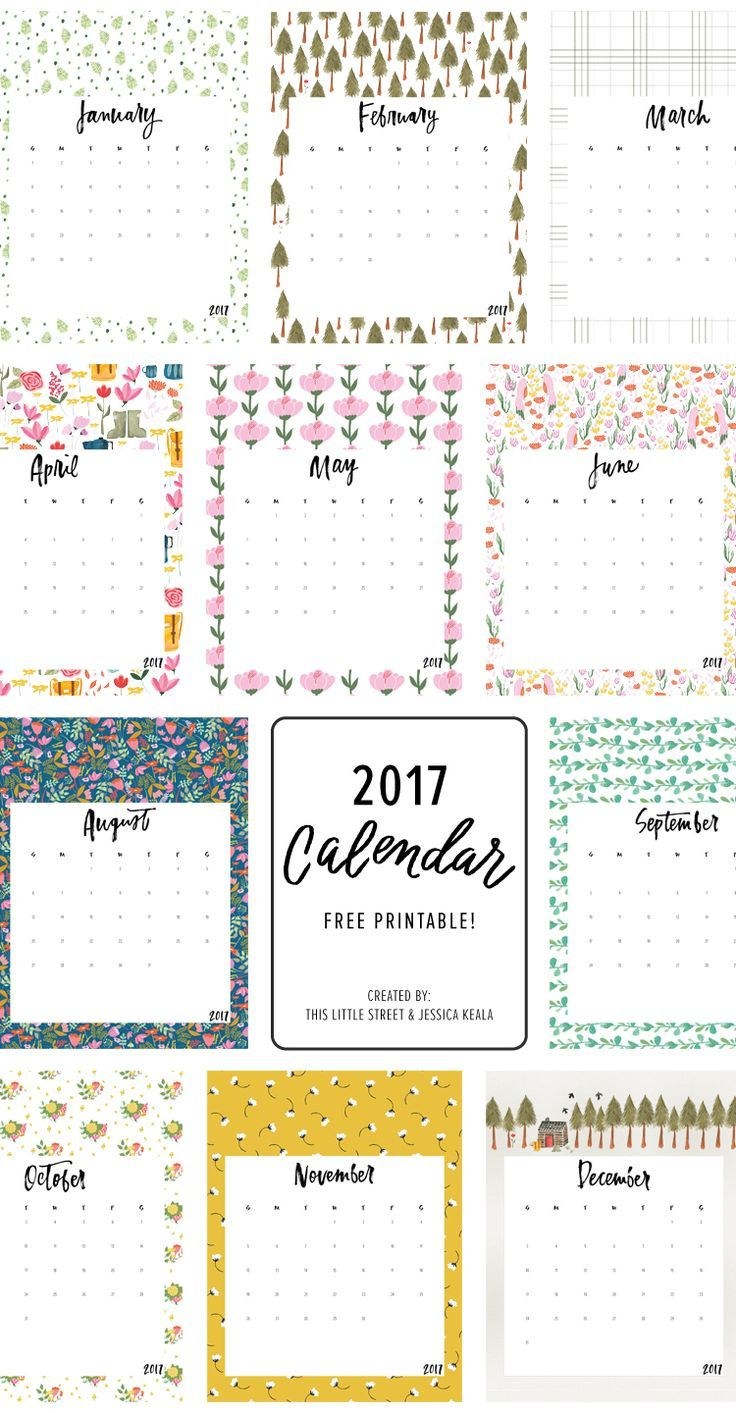 Printable Free 2017 Calendar | Free Printable Calendar