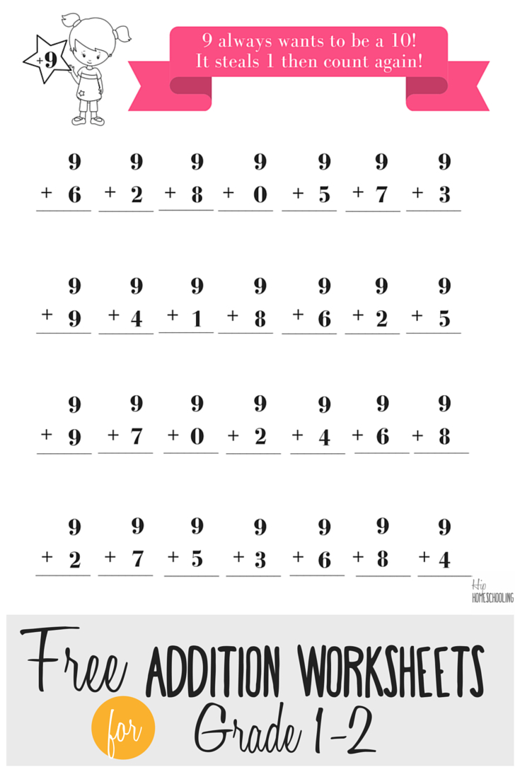 Printable Worksheets For Rade Kids Free Addition Rades And