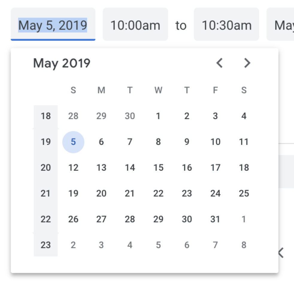 Programatically Setting A Date In Google Calendar Web Ui