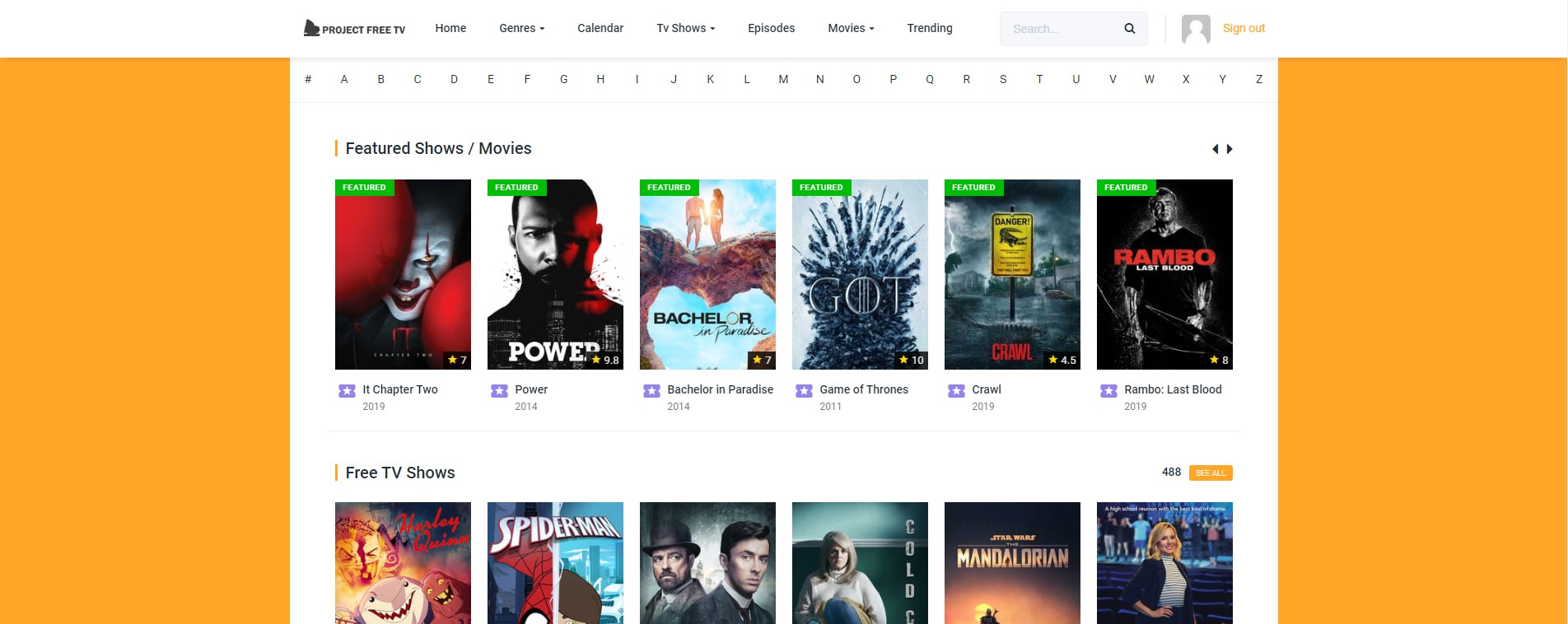 Project Free Tv - Watch Movies Online &amp; Free Tv Shows