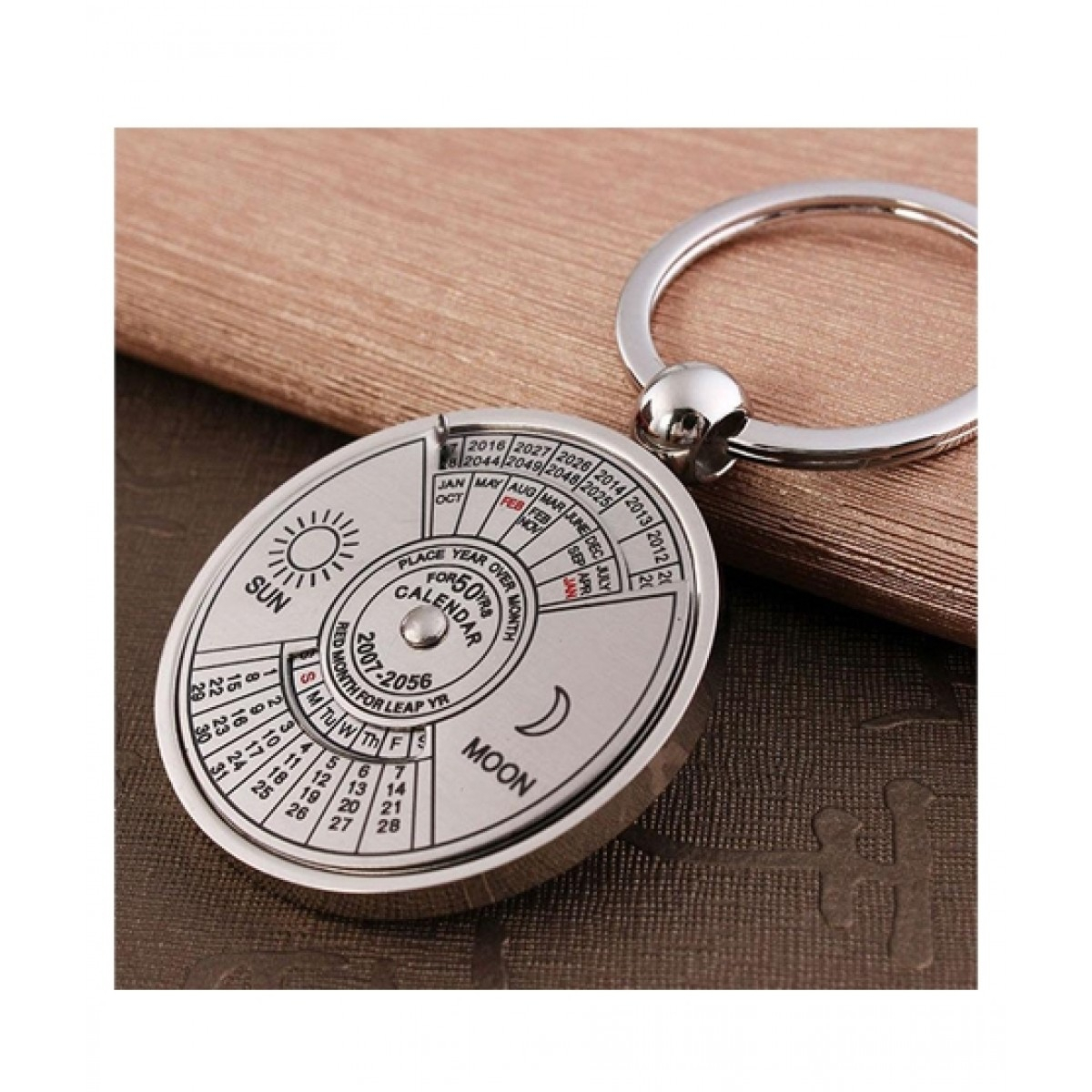 Saad Traders Metal Perpetual Calendar Key Chain