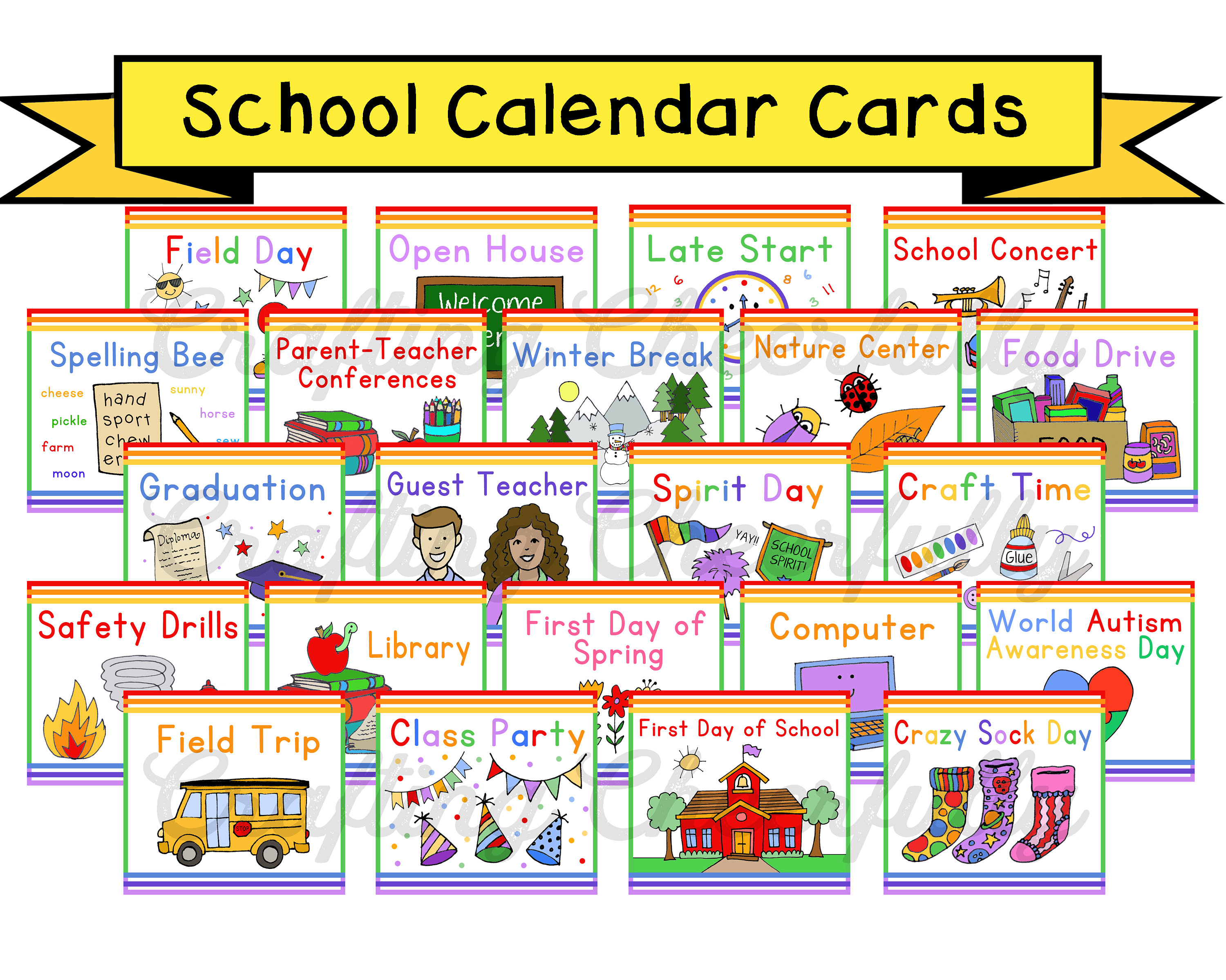 free printable calendar cards for pocket chart calendar