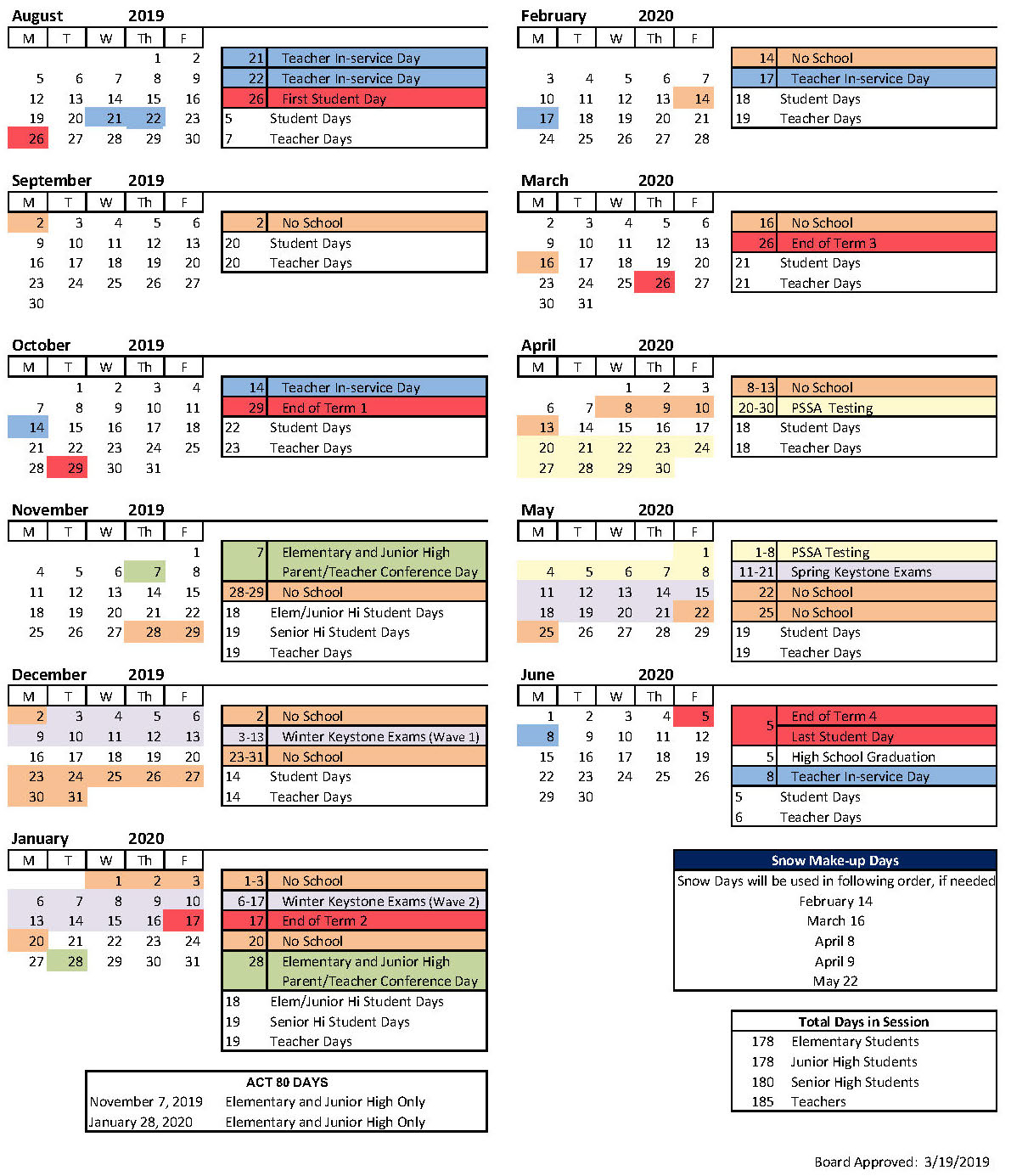 School Year Calendar - Iroquois School District