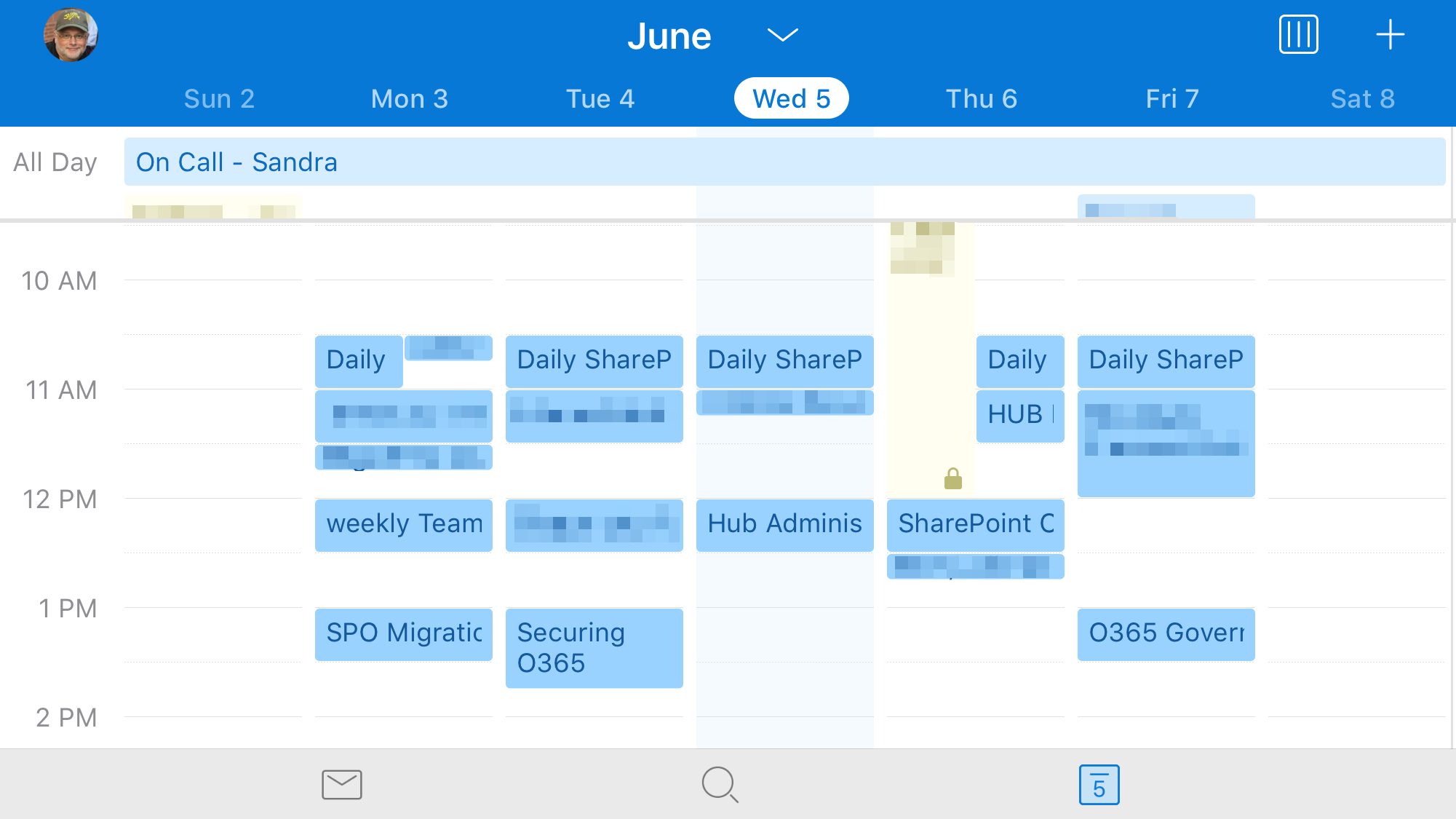 outlook calendar view