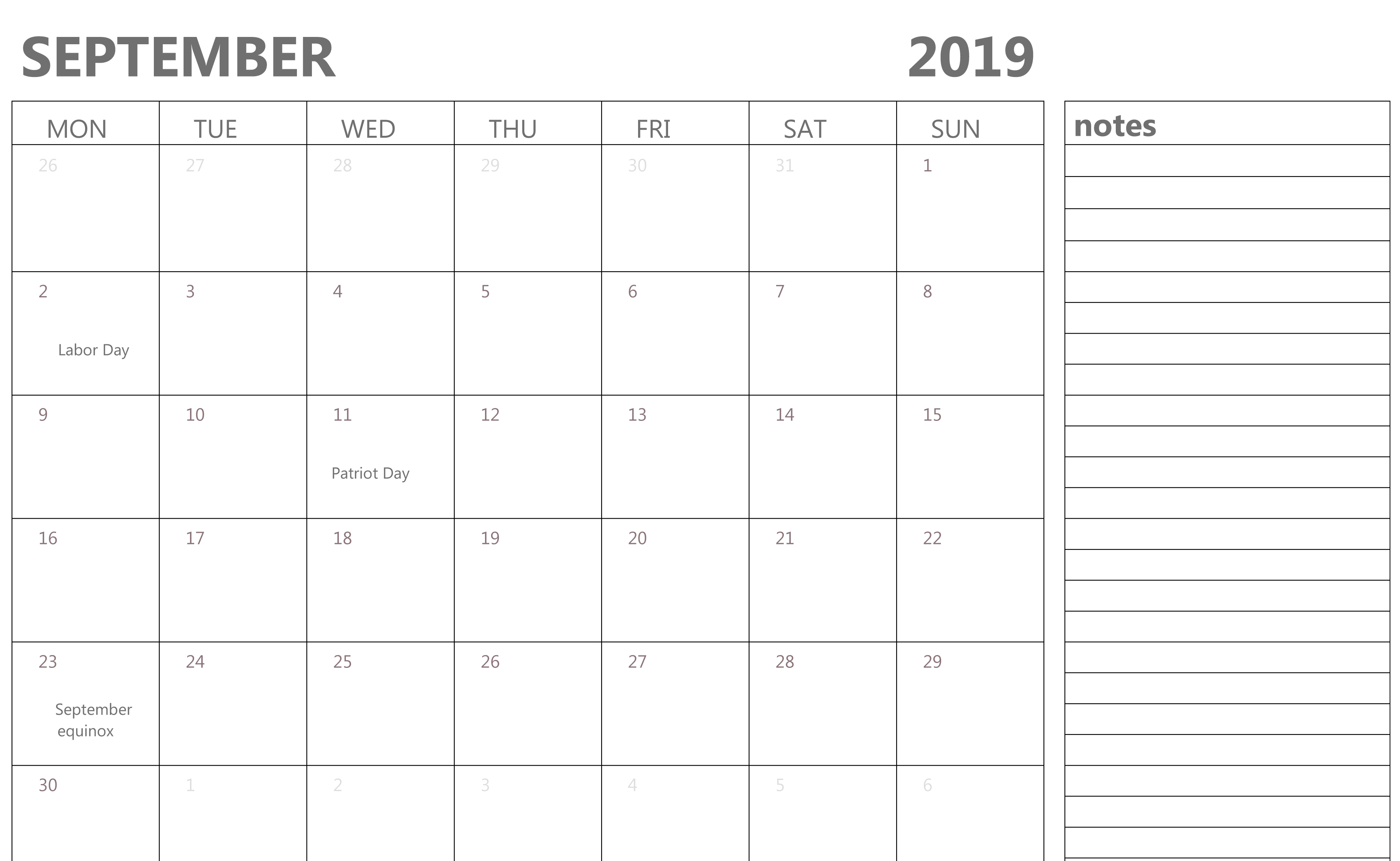 printable calendar with notes calendar printables free