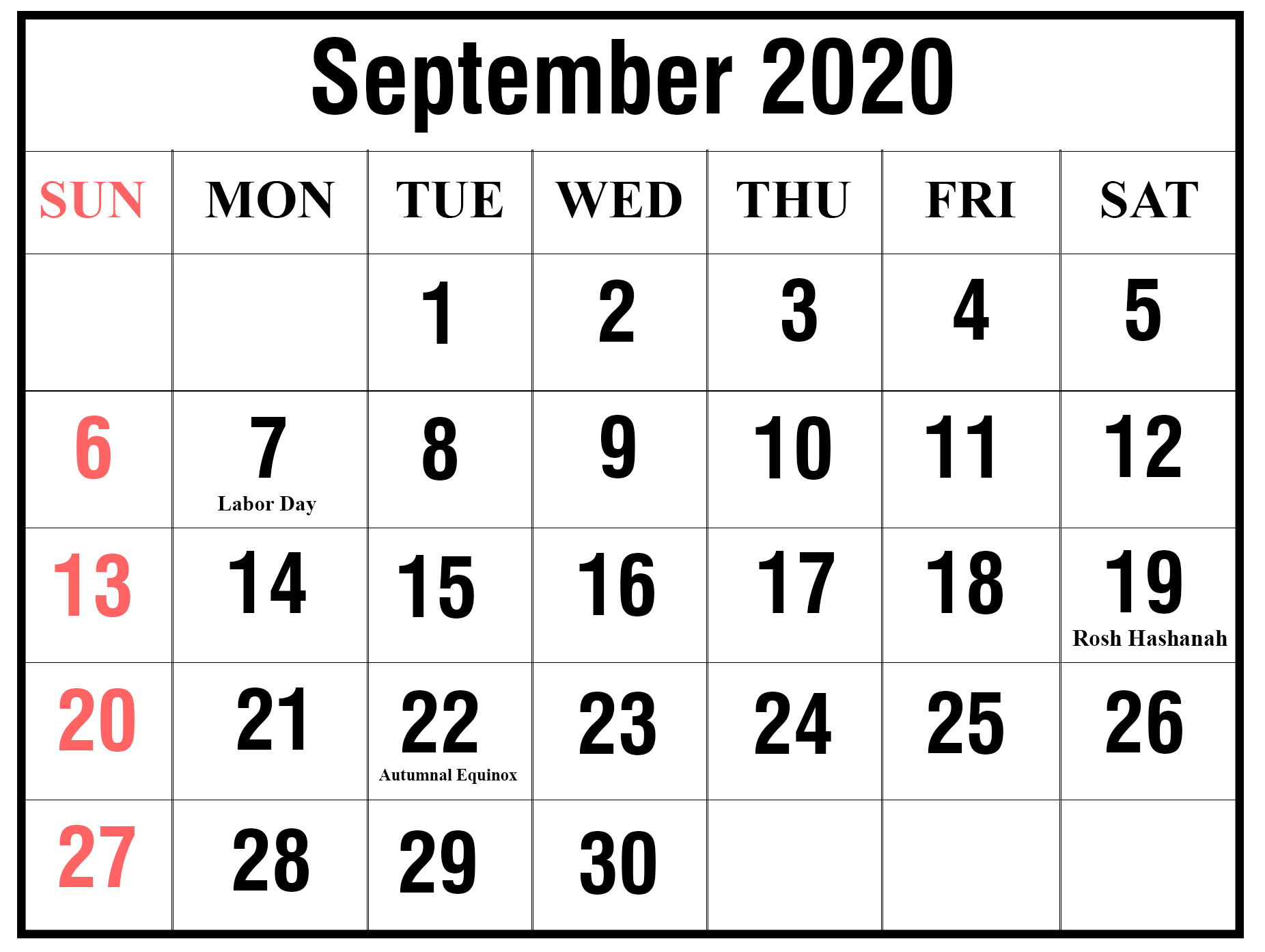 September 2020 Calendar Word - Wpa.wpart.co