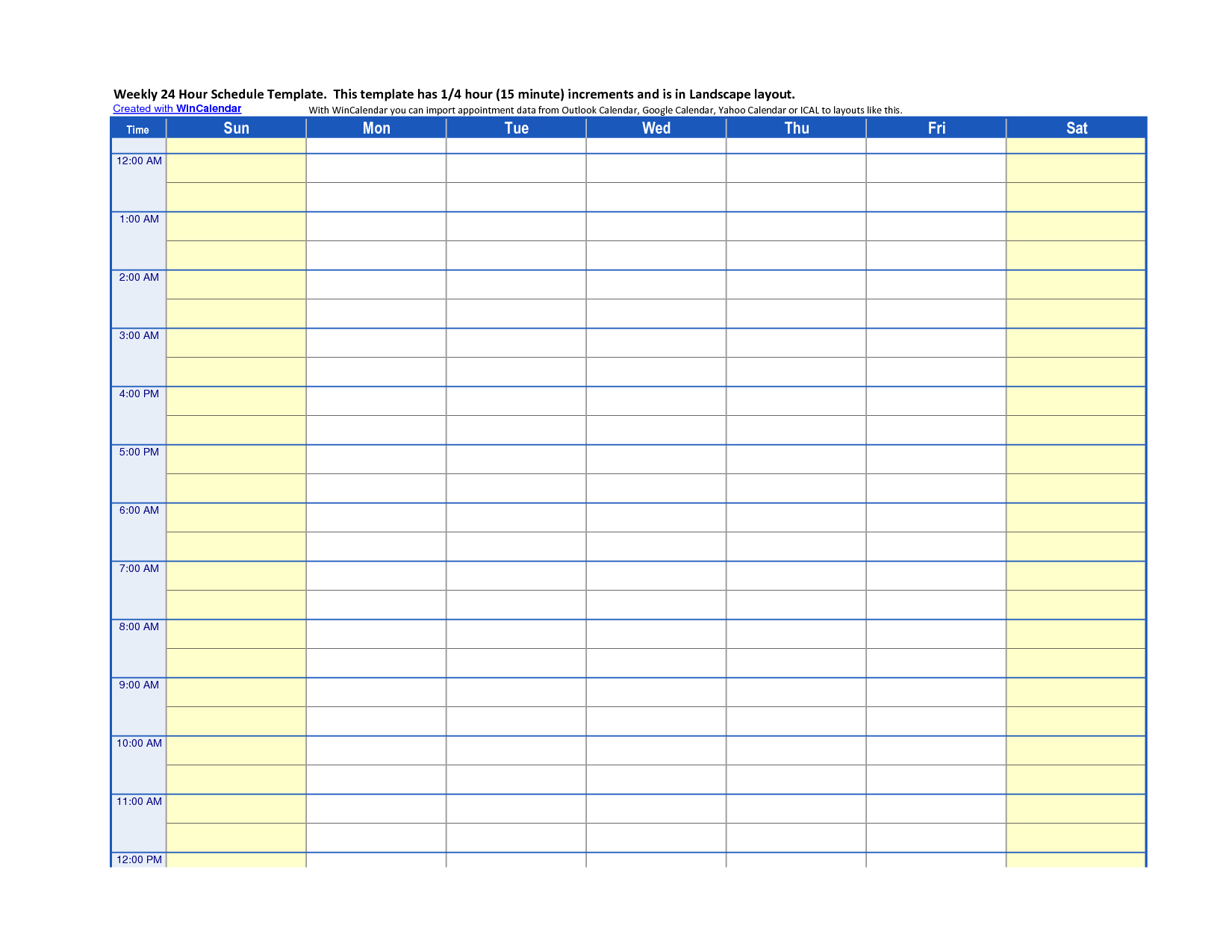 Study Planner Template Work Schedule Template Weekly Sample