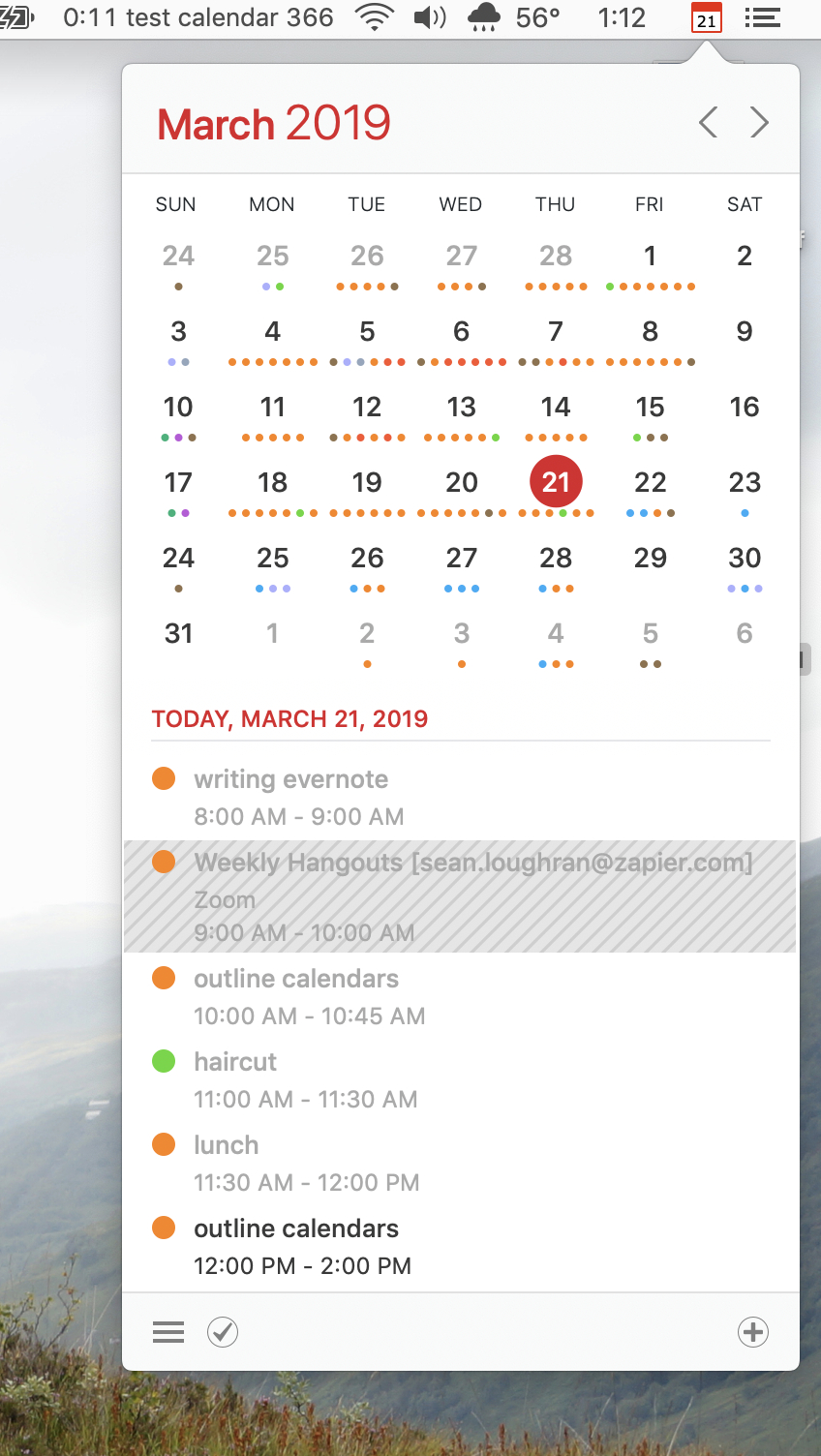 calendar for pages mac