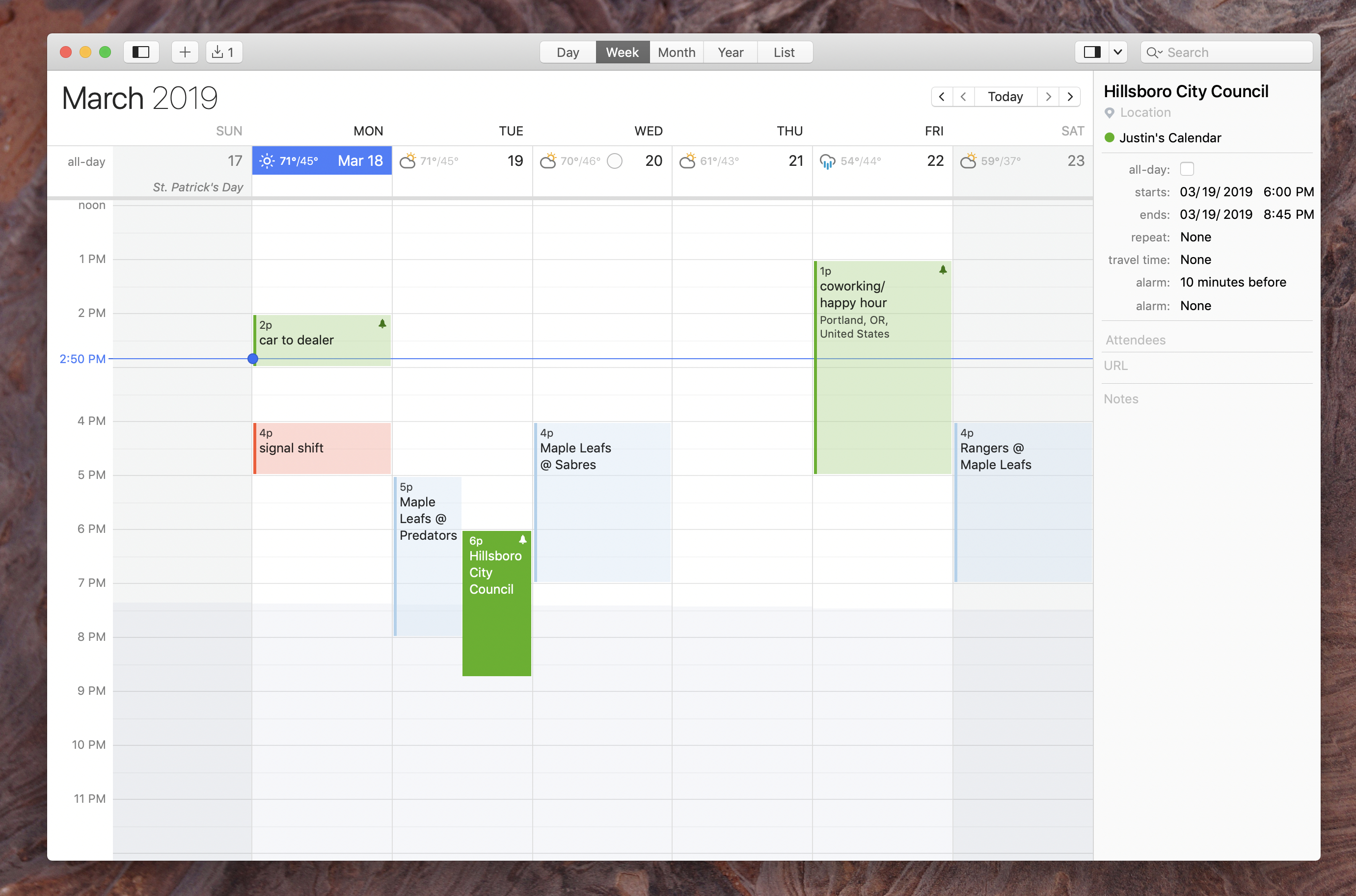 Week Calendar Mac App