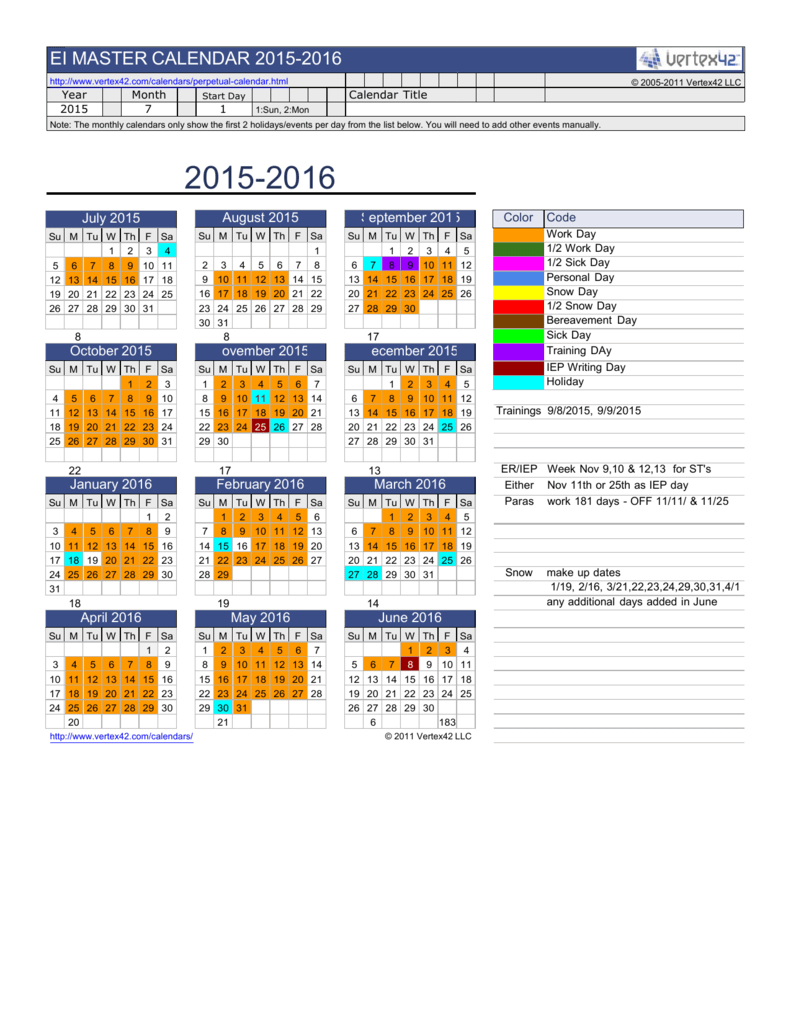 Tiu Calendar 15-16