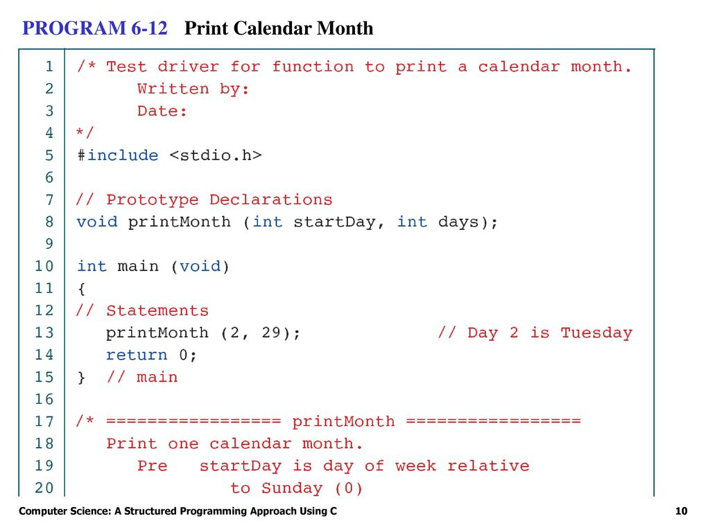 Print Calendar C Program Calendar Printables Free Templates