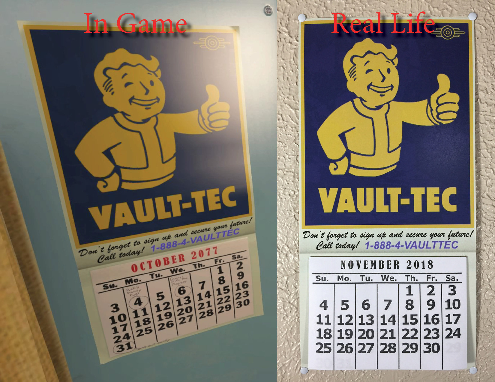 Un-Official Fallout 4/fallout 76 Calendar For 2020