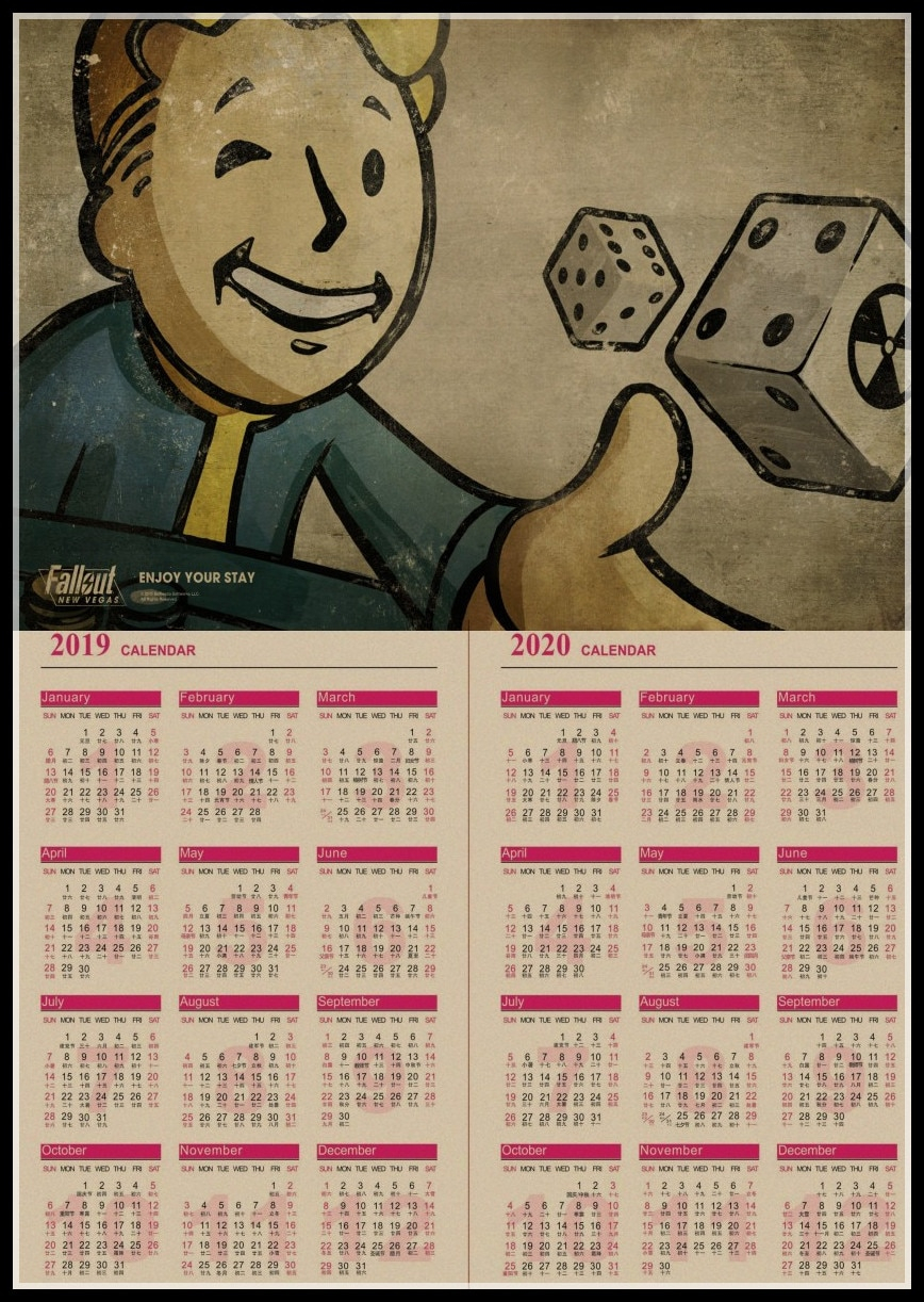 Fallout 4 Calendar 2020