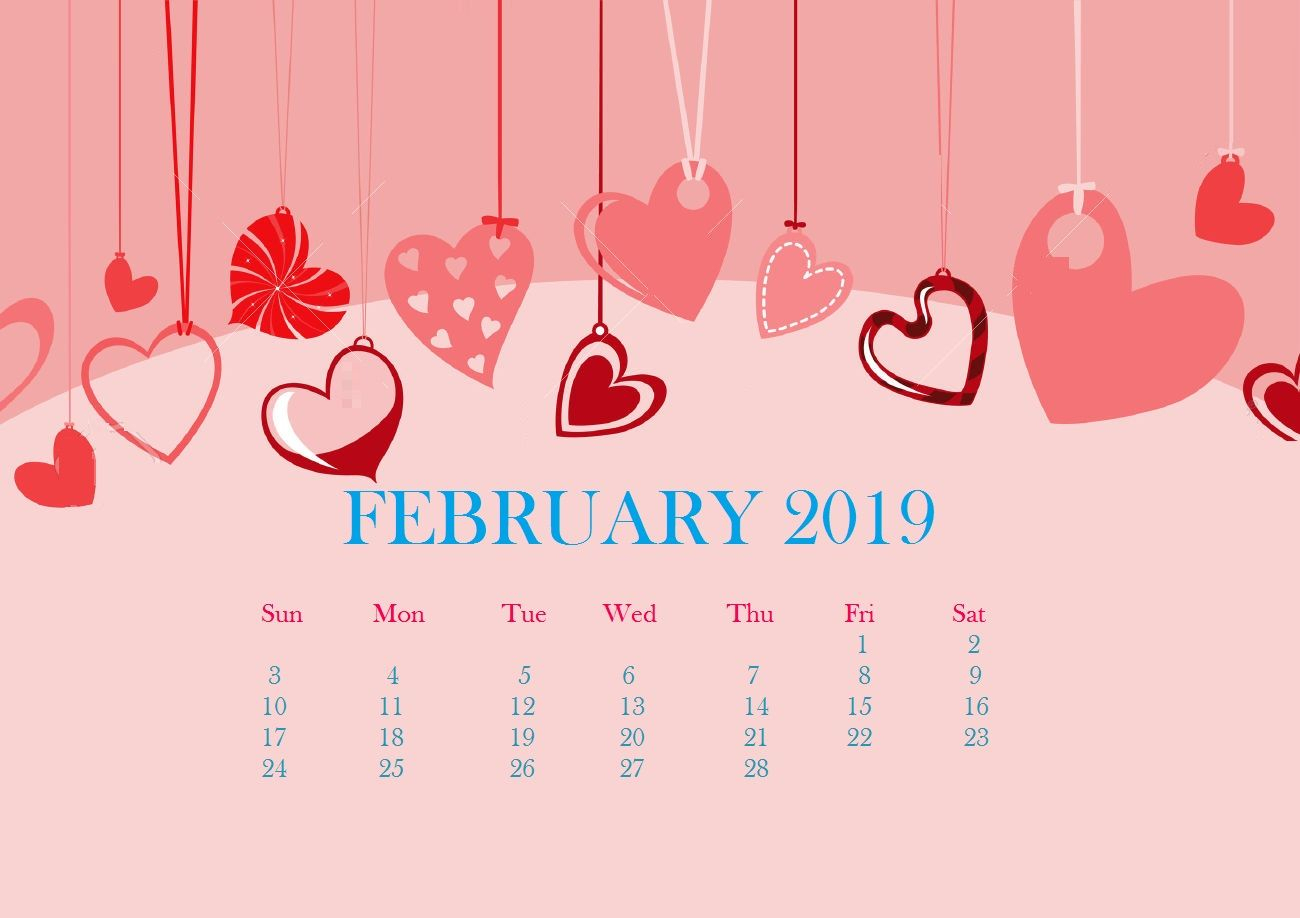 Valentines Day 2019 Wallpaper In 2019 | Calendar 2019 Cute