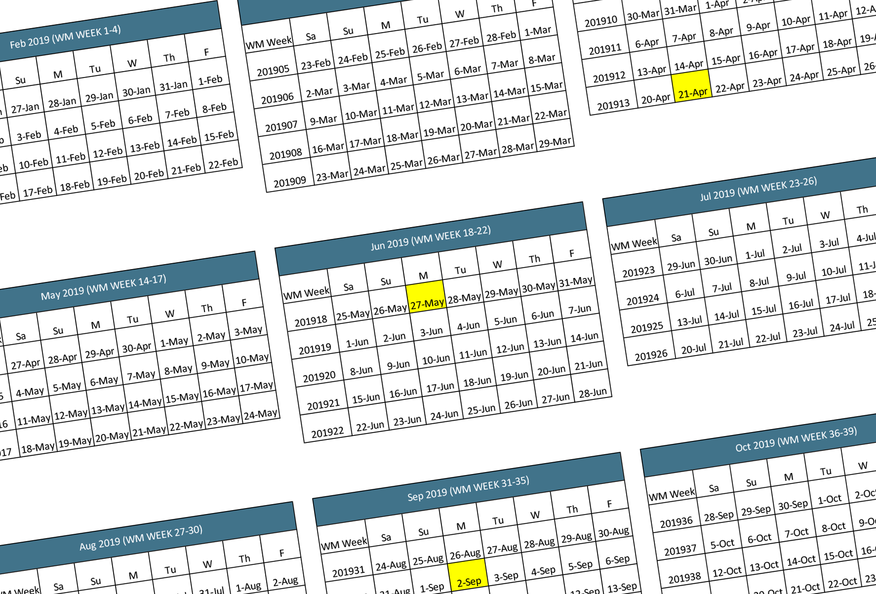 Retail Calendar 53Rd Week Calendar Printables Free Templates