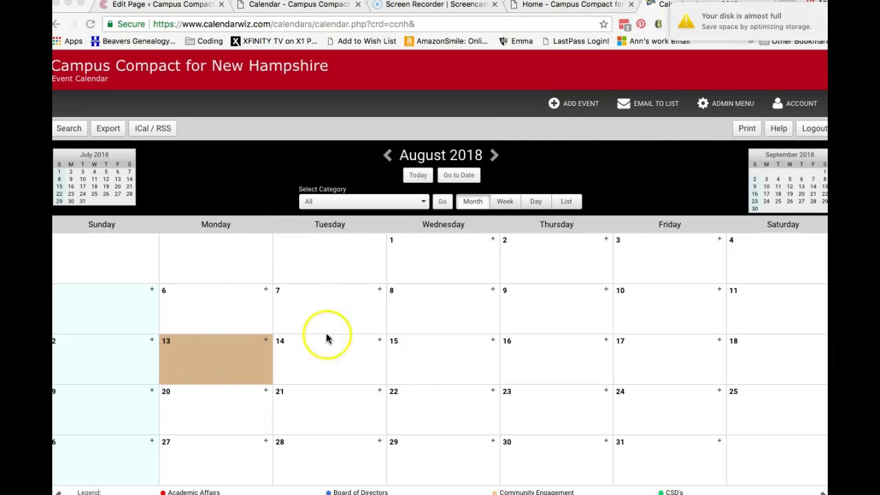 Website Tutorial: Calendar &amp; Embedding Html Code