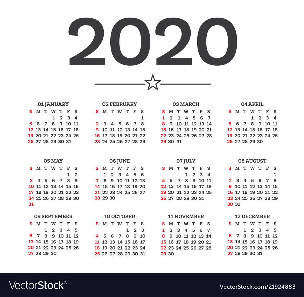 Week Calendar For 2020 - Teke.wpart.co