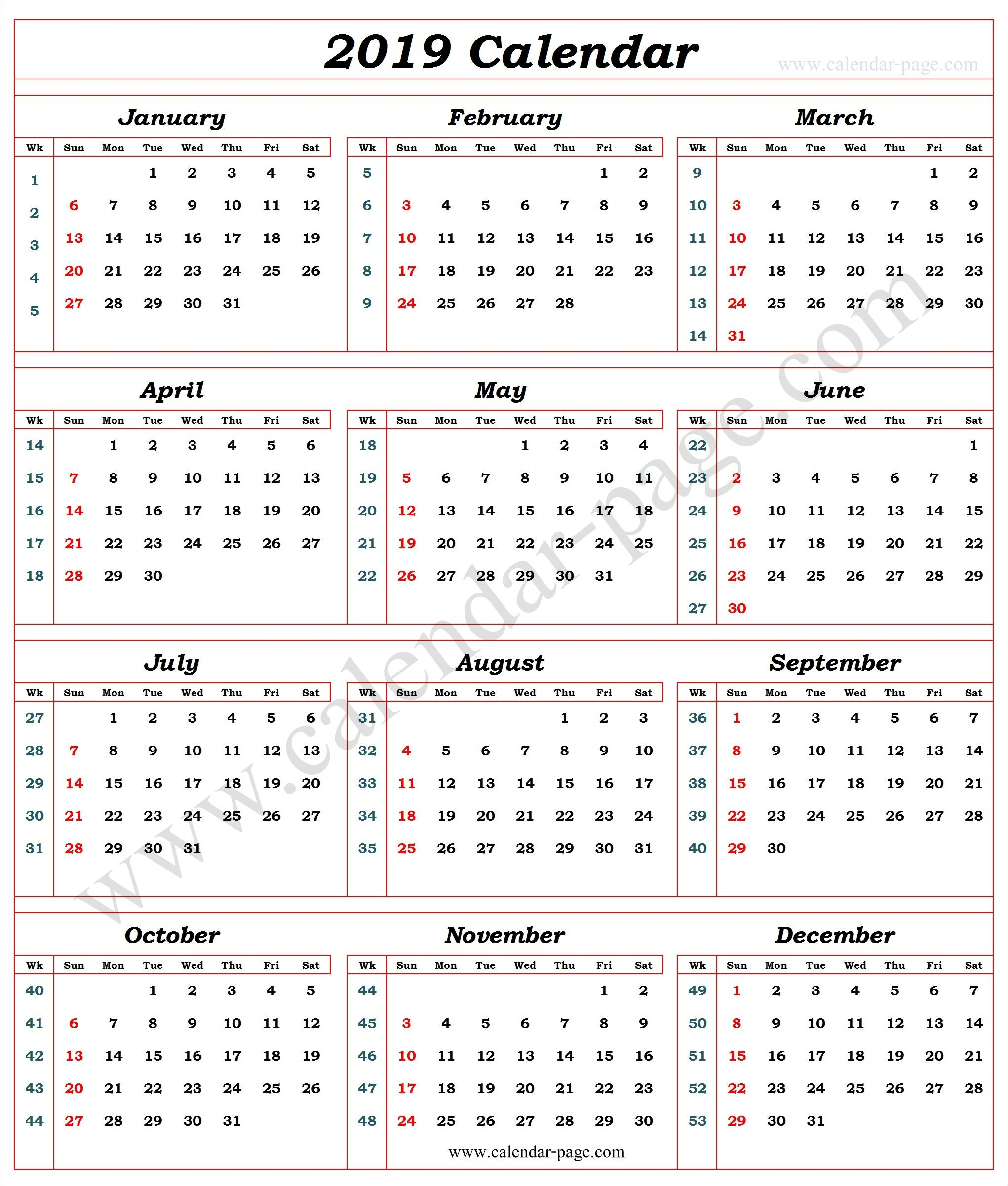 Week Number Calendar - Wpa.wpart.co