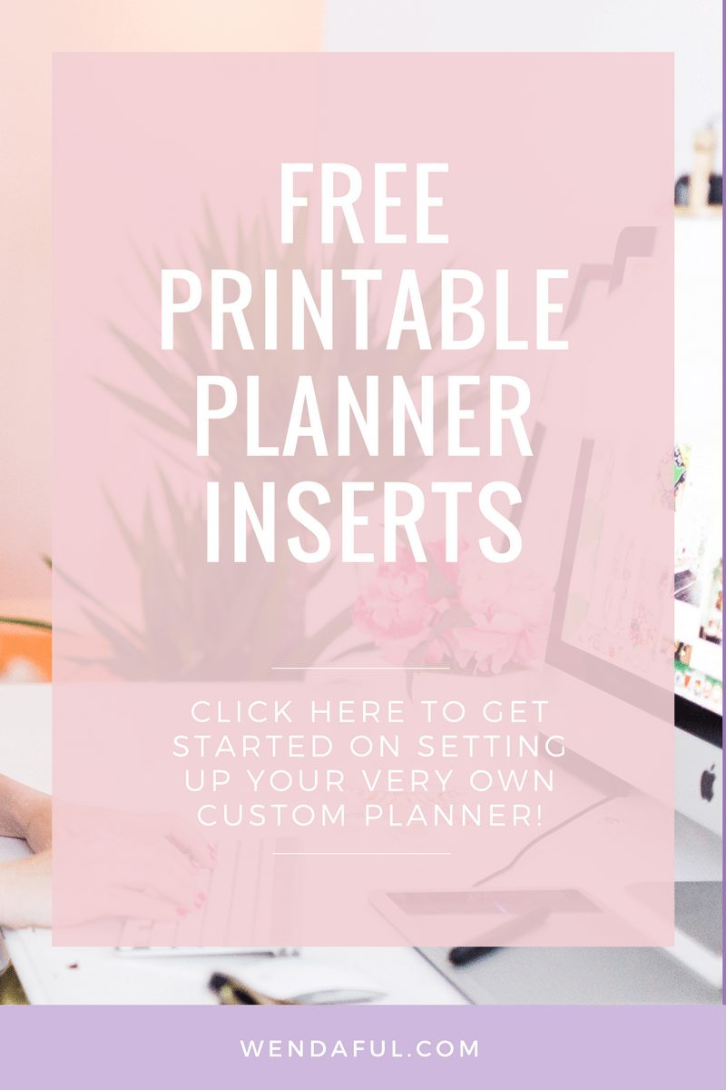 Free Printable Calendar Refills For Planners Calendar Printables Free