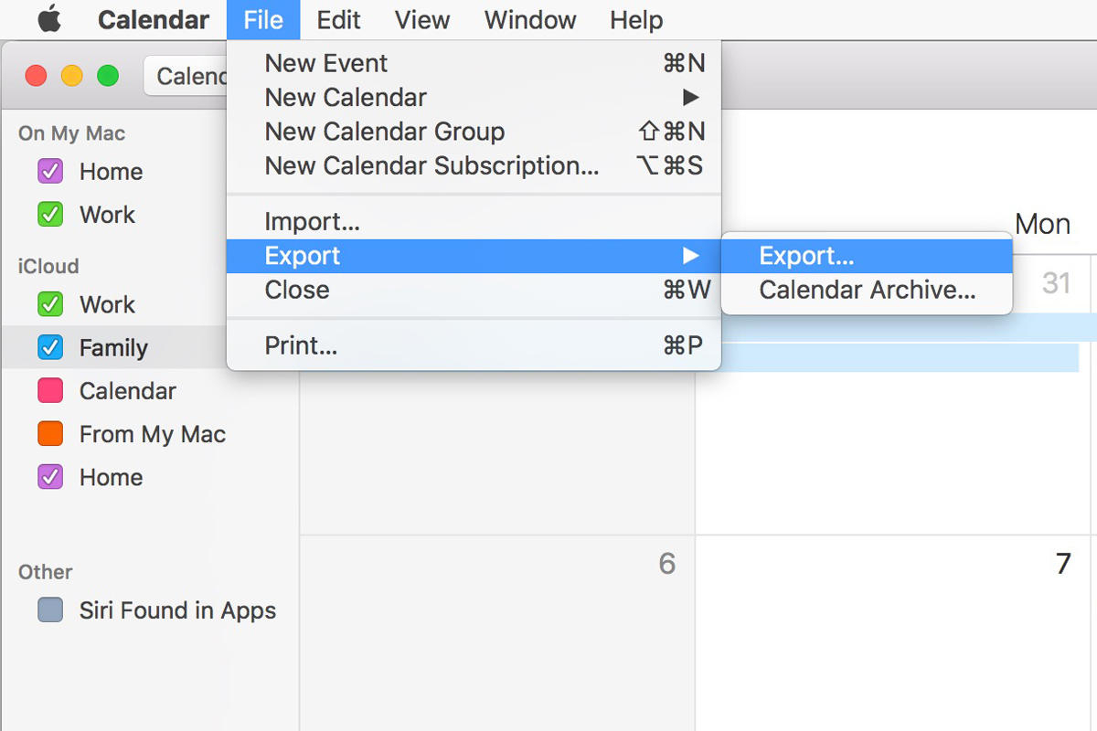 What You Get When You Export Calendar And Reminders In Macos
