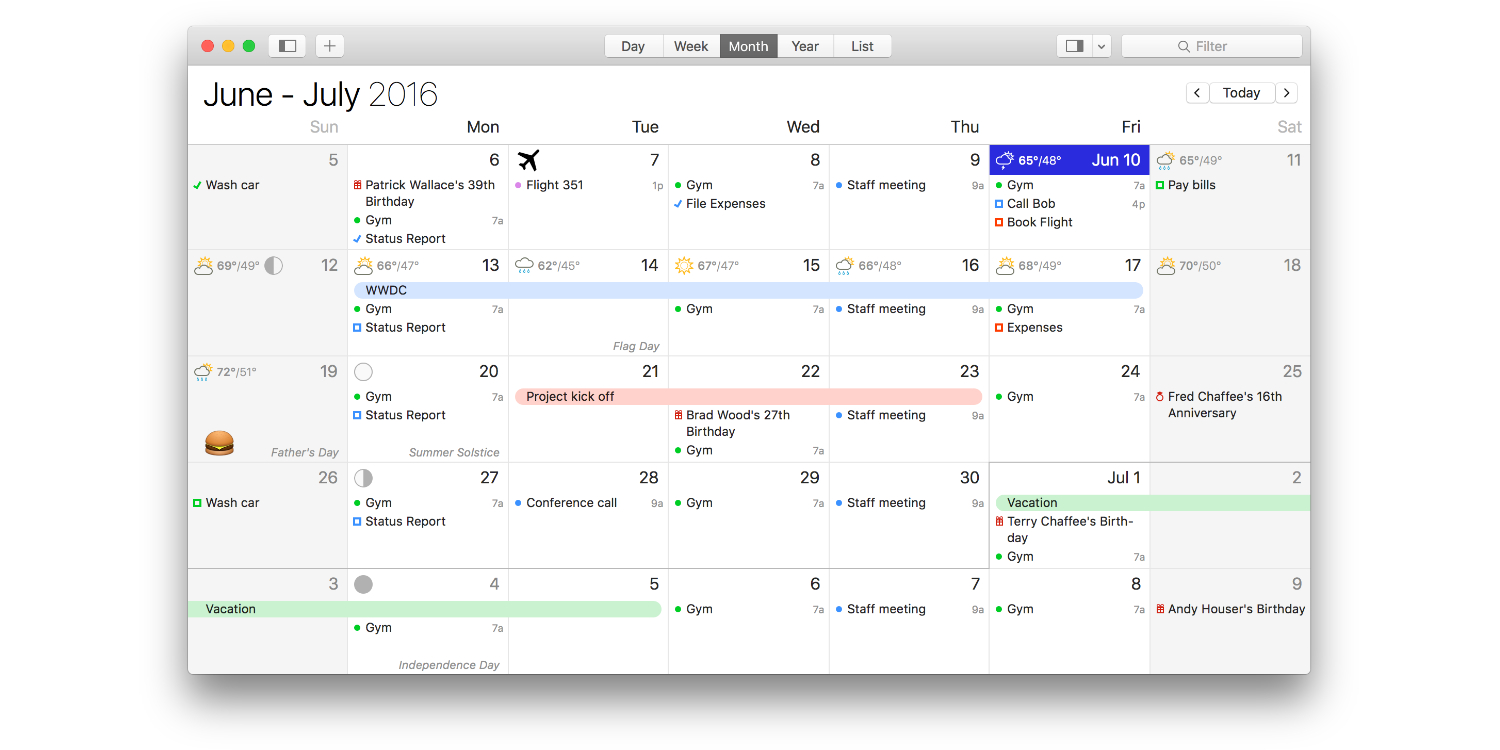 desktop calendar plus mac free