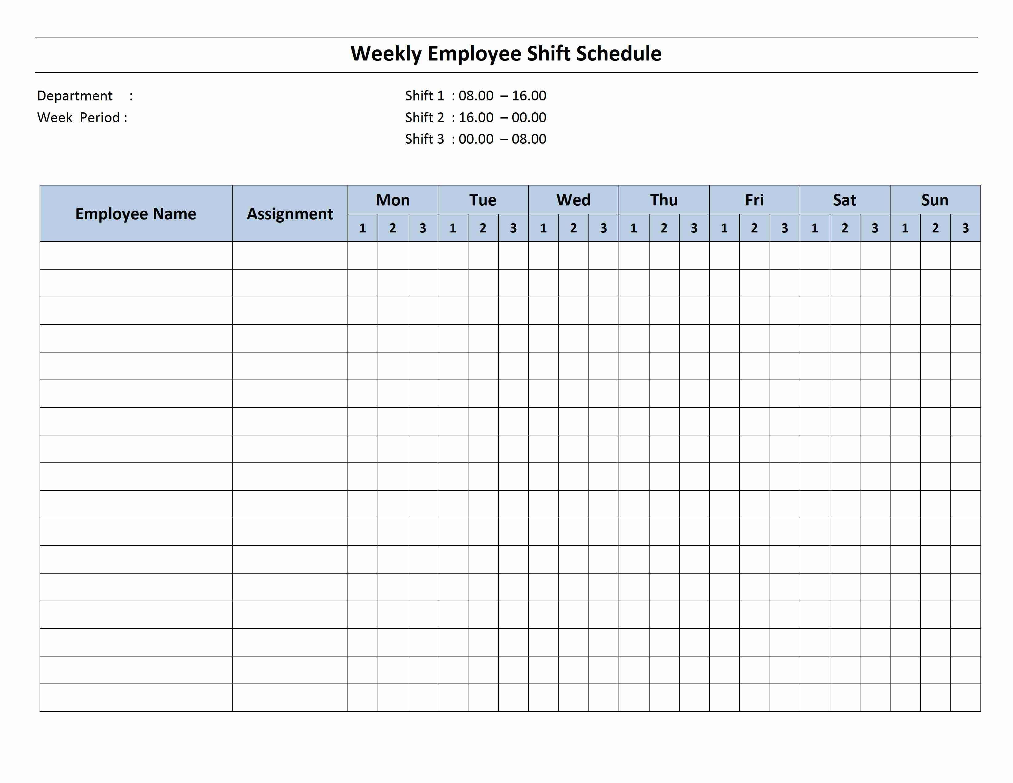 Work Schedule Calendar Template - Wpa.wpart.co