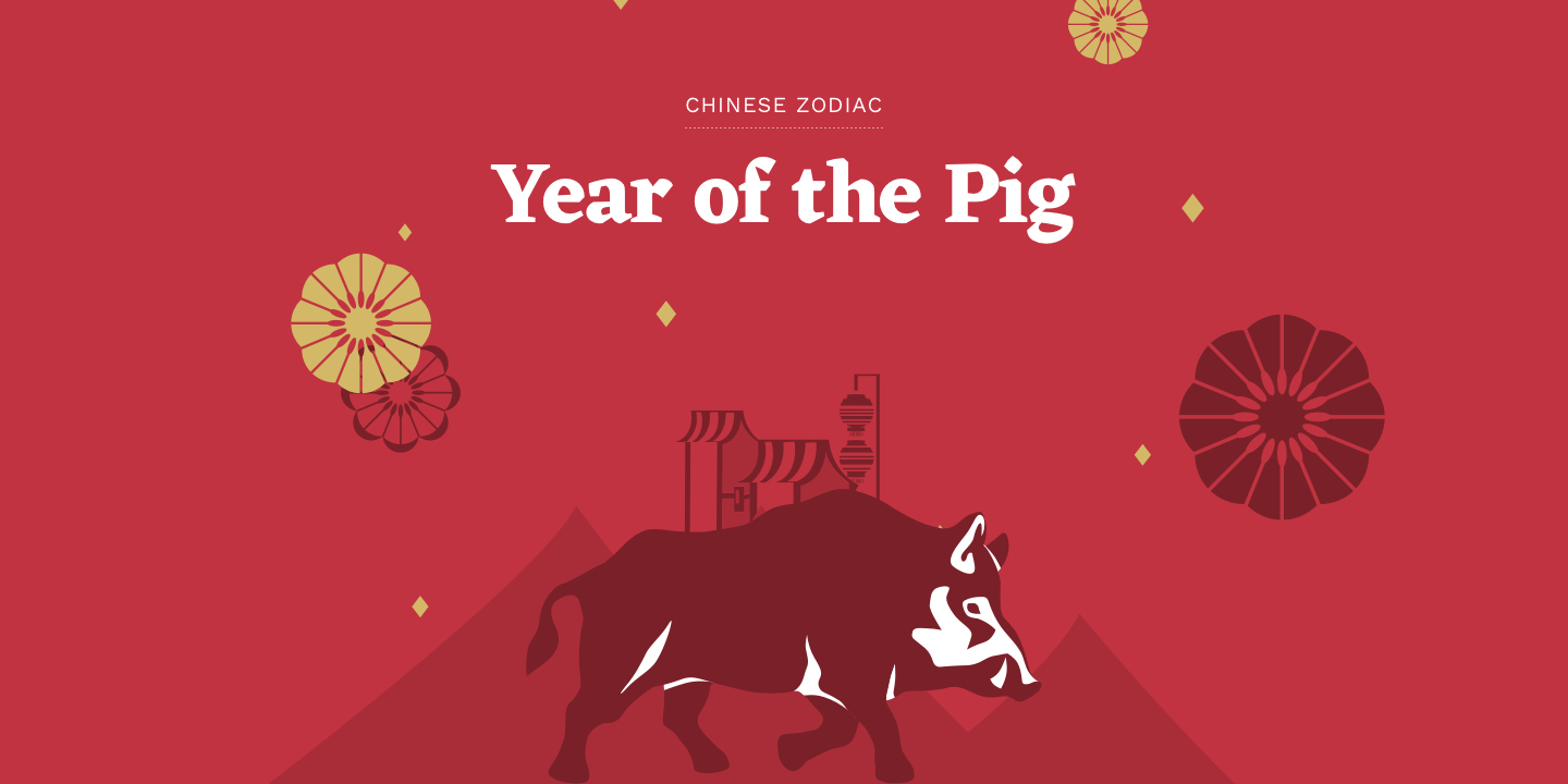 Chinese Zodiac Calendar Pig