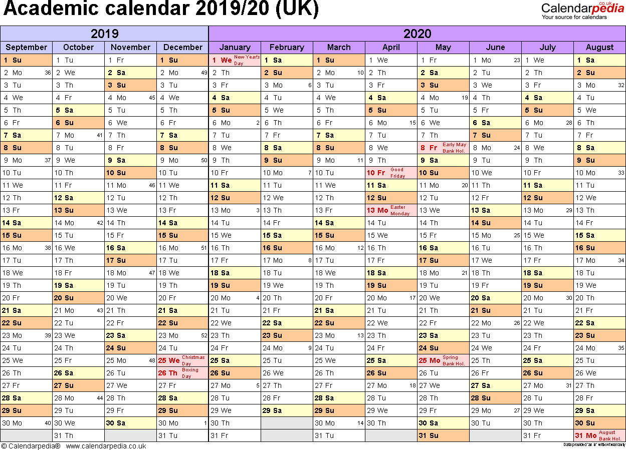 Yearly Academic Calendar - Wpa.wpart.co