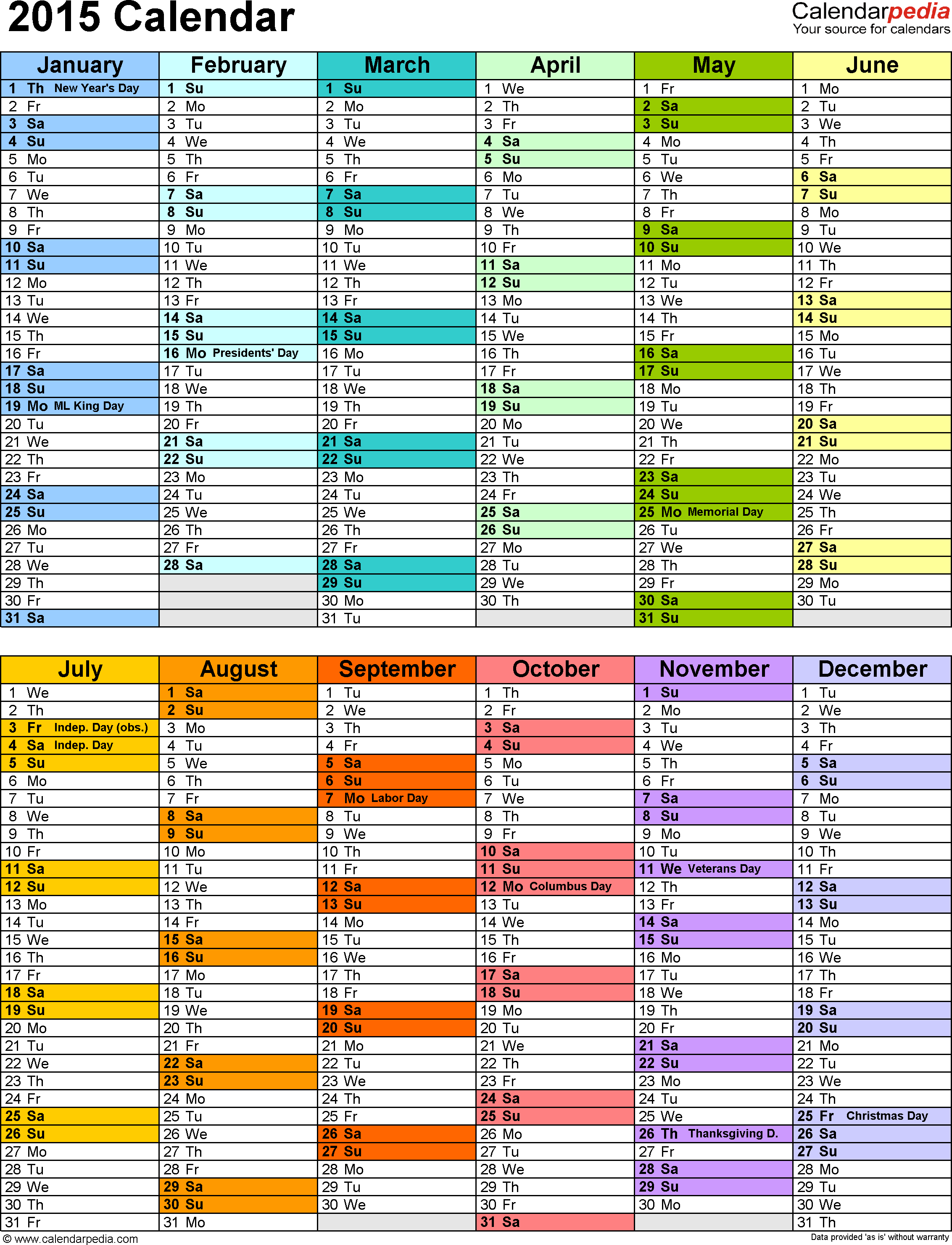 Yearly Calendar Events - Wpa.wpart.co