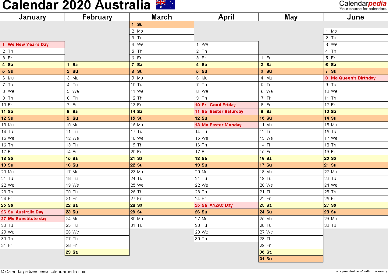 Year Calendar Planner 2020 | Calendar Printables Free Templates