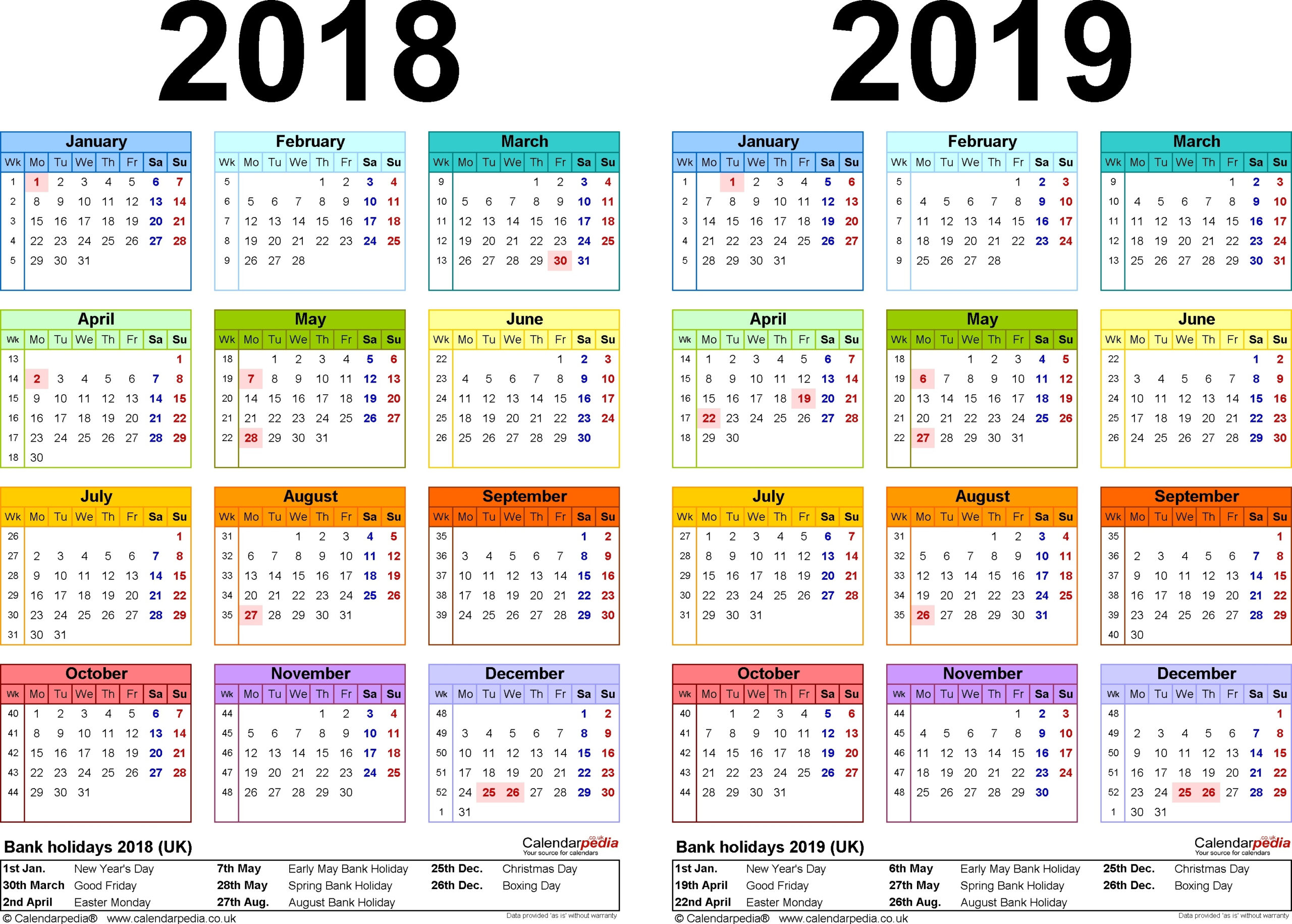 2018 Canadian Calendar With Holidays Printable – Template