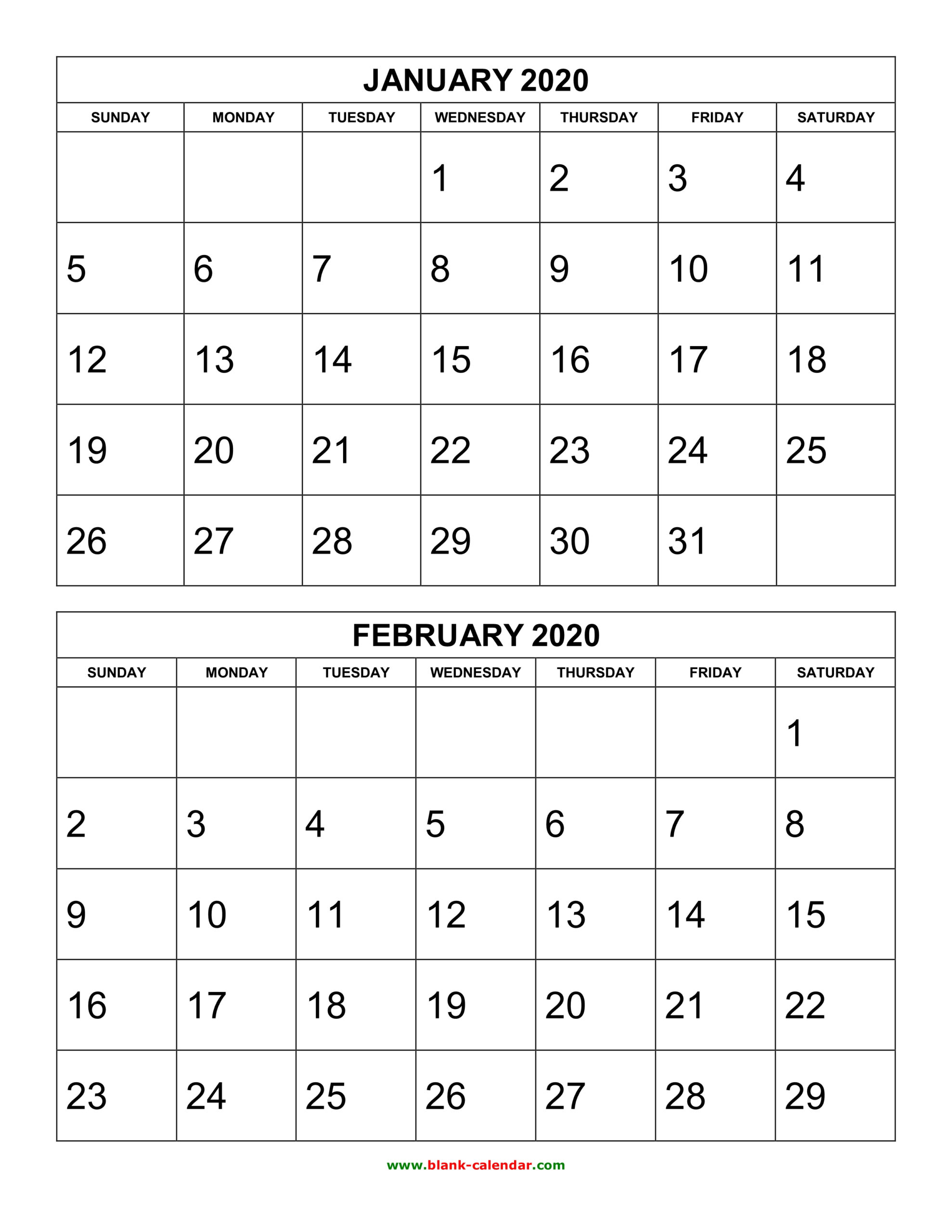 2020 Calendar Printable 6 Month | Example Calendar Printable