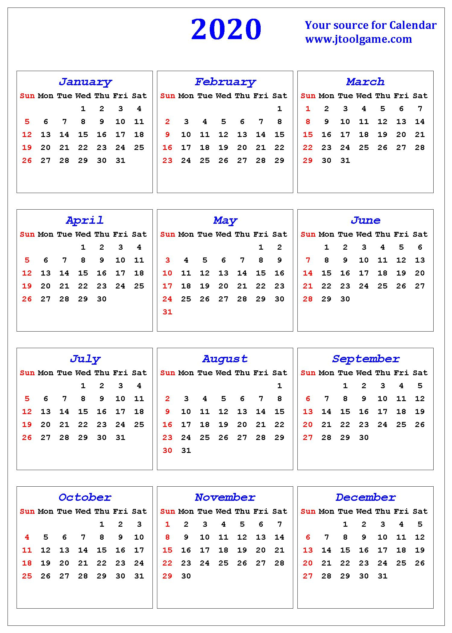 Year Calendar Australia 2020 | Calendar Printables Free Templates